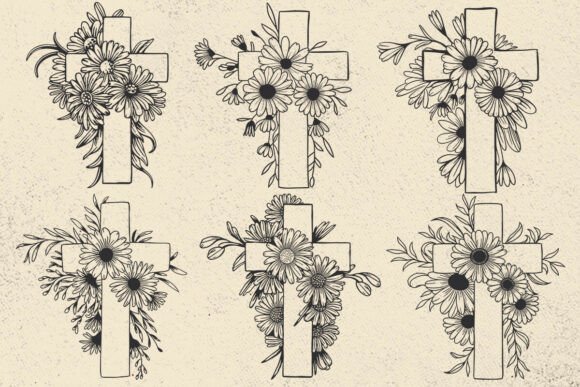 Download Floral Cross Svg, Christian Svg, Floral - Cross svg Collection