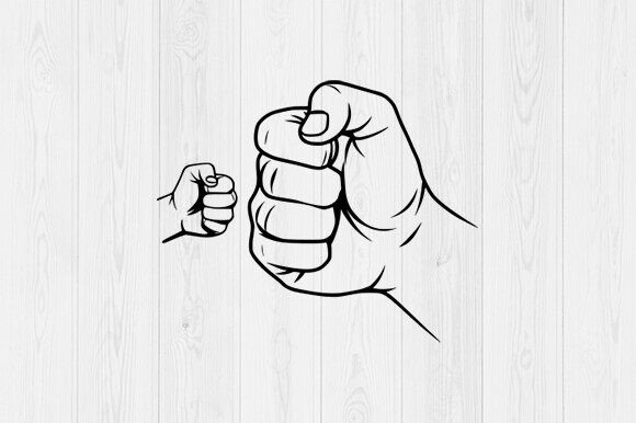 Download Father's Day Fist Bump Set Svg - Premium Resources