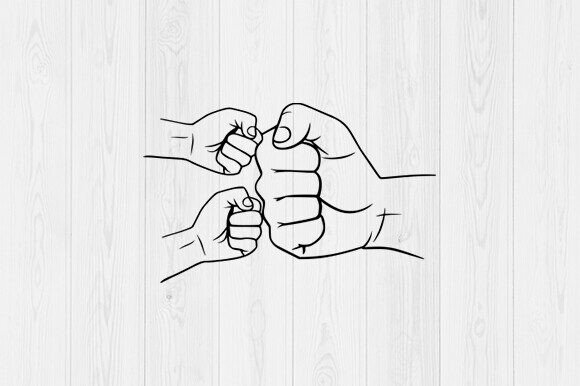 Download Father's Day Fist Bump Set Svg - Father's day fist bump Collection