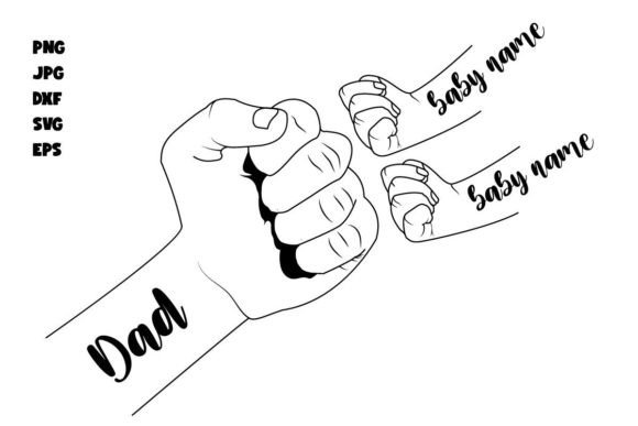 Download Father's Day Fist Bump Set - SVG, EPS... - Father's day fist bump Collection