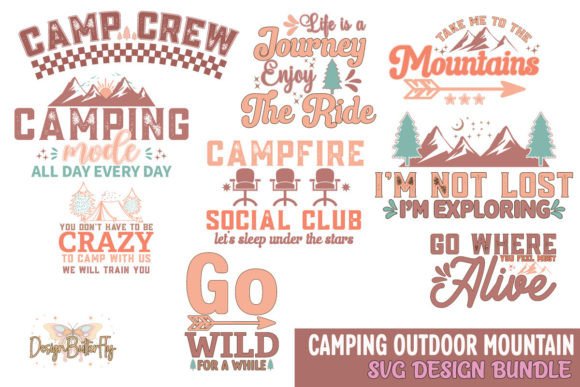 Download Camping Outdoor Mountain SVG Bundle - Premium Resources